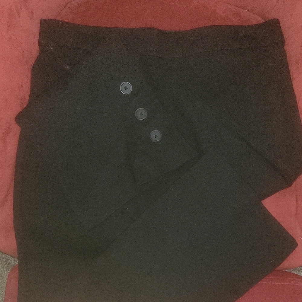 Simply Vera Vera Wang Black Cropped Flare Pants